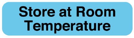 United Ad Label Pre-Printed Label UAL™ Auxiliary Label Light Blue Paper Store at Room Temperature Safety and Instructional 5/16 X 1-1/4 Inch - Roll of 1 - ULFP714-RL