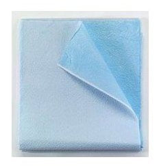 Tidi Products Stretcher Sheet Tidi® Everyday Flat Sheet 40 X 72 Inch Blue Tissue / Poly Disposable - Case of 50 - 918372-CS