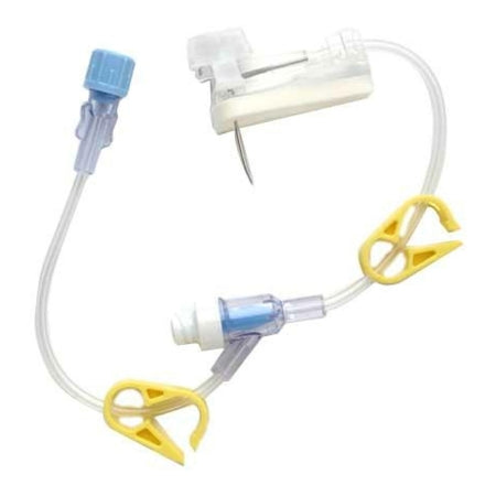 Smiths Medical ASD, Inc. Huber Infusion Set Gripper® 20 Gauge 1-1/4 Inch 8 Inch Tubing Needless Y-site - Box of 12 - 21-2949-24-BX