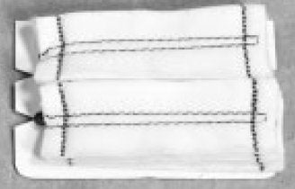 Teleflex Medical Surgical Neuro Sponge Gardlok® X-Ray Detectable Cotton 1 X 3 Inch 10 Count Card Sterile - Case of 200 - 200102-CS