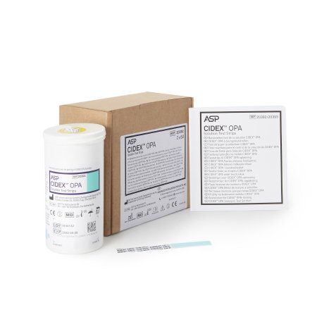 Advanced Sterilization Products OPA Concentration Indicator Cidex® Pad 60 Test Strips Bottle Single Use - Case of 2 - 20392-CS