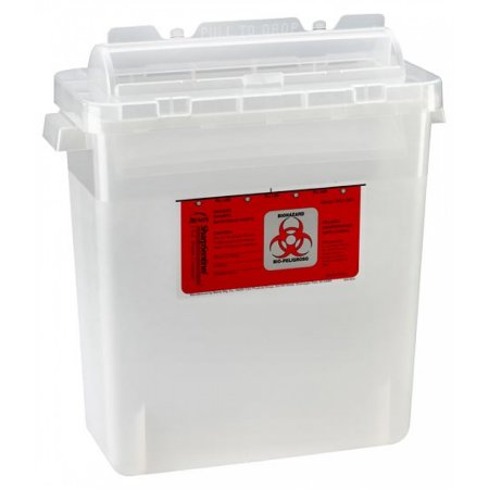 Bemis Healthcare Sharps Container Bemis™ Sentinel Translucent Base 15 H X 13-7/8 L X 6-7/8 W Inch Horizontal Entry 3 Gallon - Each - 333 020-EA