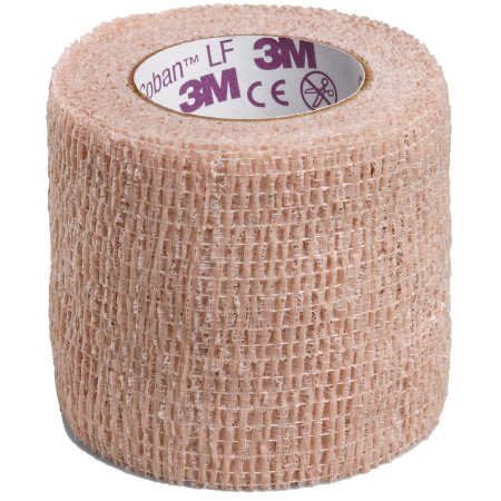 3M Cohesive Bandage 3M™ Coban™ LF 2 Inch X 5 Yard Self-Adherent Closure Tan NonSterile Standard Compression - Case of 36 - 2082-CS