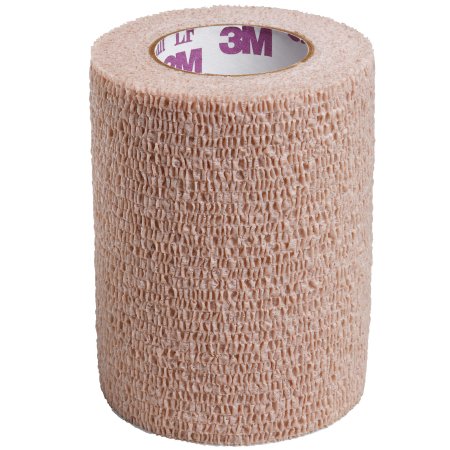 3M Cohesive Bandage 3M™ Coban™ LF 3 Inch X 5 Yard Self-Adherent Closure Tan NonSterile Standard Compression - Case of 24 - 2083-CS