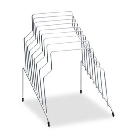 Fellowes® Wire Step File, 8 Sections, Letter to Legal Size Files, 10.13" x 12.13" x 11.81", Silver - Each - FEL-72604-EA