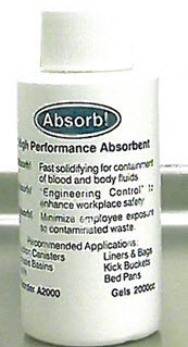 Northfield Manufacturing Spill Control Solidifier Absorb! 2,000 cc Bottle - Case of 125 - A2000-CS