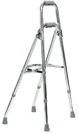 Graham-Field Side Step Folding Walker Adjustable Height Lumex® Walkane Aluminum Frame 300 lbs. Weight Capacity 29-1/2 to 34-1/2 Inch Height - Case of 2 - 6015A-CS