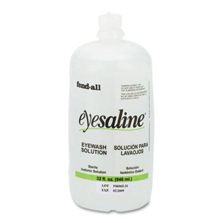 Honeywell Fendall Eyesaline Eyewash Saline Solution Bottle Refill, 32 oz Bottle - Each - FND-3200045500EA-EA