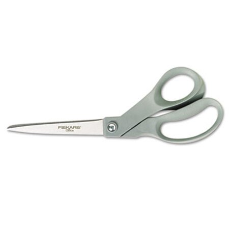 Fiskars® Contoured Performance Scissors, 8" Long, 3.5" Cut Length, Gray Offset Handle - Each - FSK-01004250J-EA