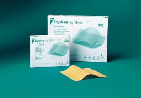 3M Silver Mesh Dressing 3M™ Tegaderm™ Ag 2 X 2 Inch Square Sterile - Case of 20 - 90500-CS