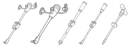 Avanos Medical Sales LLC Bolus Extension Set with Cath Tip MIC-Key 24 Inch, With Cath Tip, SECUR-LOK Straight Connector and Clamp - Case of 5 - 0123-24-CS