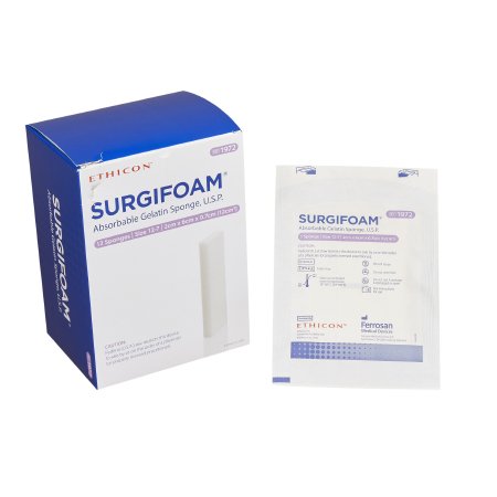 J & J Healthcare Systems Hydrogel Wound Dressing Surgifoam® 2 cm X 6 cm X 7 mm Sterile - Each - 1972-EA