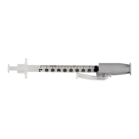 BD Safety Tuberculin Syringe with Needle SafetyGlide™ 1 mL 1/2 Inch 27 Gauge Sliding Safety Needle Regular Wall - Each - 305945-EA