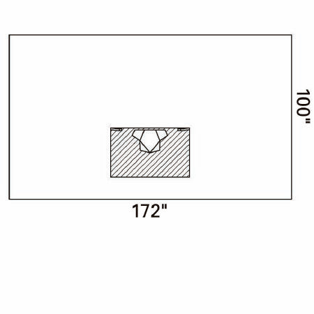 O&M Halyard Inc Orthopedic Drape Beach Chair Shoulder Drape 172 W X 100 L Inch Sterile - Case of 10 - 89063-CS
