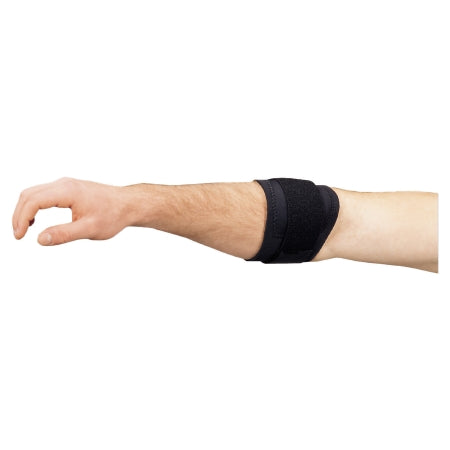 DeRoyal Elbow Support DeRoyal® X-Large Pull-On / Hook and Loop Strap Closure Tennis Elbow Strap Left or Right Elbow 12 to 14 Inch Forearm Circumference Black - Each - NE7731-75-EA