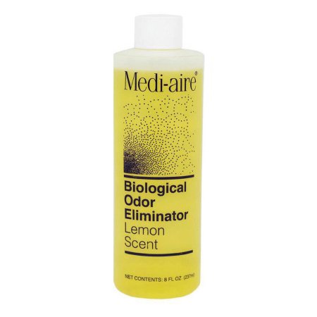 Bard Deodorizer Medi-aire® Biological Odor Eliminator Liquid 8 oz. Bottle Lemon Scent - Case of 12 - 7018L-CS