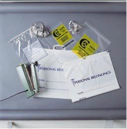 RD Plastics Company Patient Belongings Bag 9 X 12 Inch Plastic Drawstring Closure Clear - Case of 1000 - G103-CS