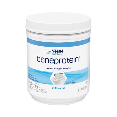 Nestle Healthcare Nutrition Oral Supplement Beneprotein® Unflavored Powder 8 oz. Canister - Case of 6 - 10043900284108-CS