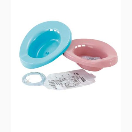 Medegen Medical Products LLC Sitz Bath Elongated Dusty Rose Polypropylene 2000 mL Bag Graduated, 500 mL Increments up to 2000 mL - Case of 14 - H995-10-CS