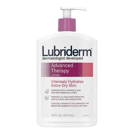 Glaxo Consumer Products Hand and Body Moisturizer Lubriderm® Advanced Therapy 16 oz. Pump Bottle Scented Lotion - Each - 05280048234-EA