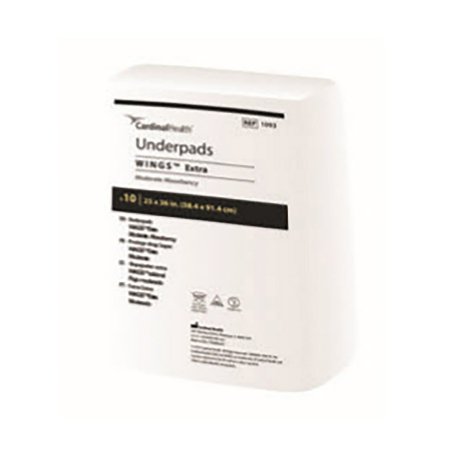 Cardinal Disposable Underpad Simplicity™ Basic 23 X 36 Inch Fluff Light Absorbency - Each - 7176-EA