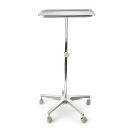 McKesson Instrument Stand McKesson 5 lbs. Tray Five Leg Base 29.25 - 48.75 Inch 12.62 X 19.25 X 0.75 Inch - Each - 81-43465-EA