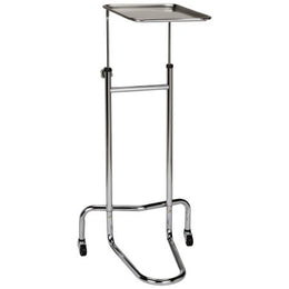 McKesson Mayo Instrument Stand McKesson 5 lbs. Tray V-Shaped Base 34 to 53 Inch Height Range 12.62 X 19.25 X 0.75 Inch - Each - 81-11100-EA