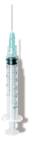 AirTite Products Standard Hypodermic Syringe with Needle ExelInt® 3 mL 1-1/4 Inch 22 Gauge NonSafety Regular Wall - Case of 1000 - 26103-CS