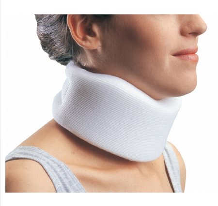 DJO Cervical Collar ProCare® Universal Contoured / Medium Density Adult One Size Fits Most One-Piece 3 Inch Height 24 Inch Length 10-1/2 to 24 Inch Neck Circumference - Each - 79-83500-EA