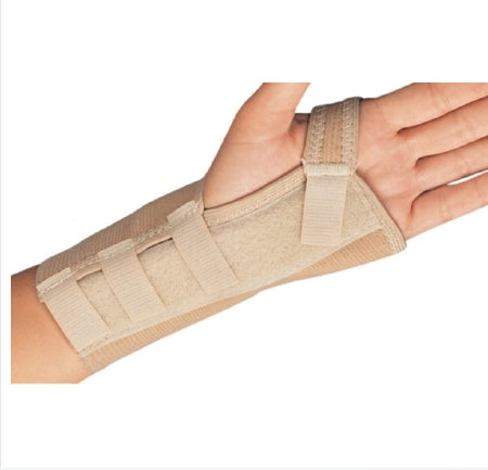 DJO Wrist Brace ProCare® Universal Aluminum / Cotton / Elastic Left or Right Hand Beige X-Small - Each - 79-87092-EA