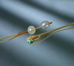 Bard Foley Catheter Bardex® Lubricath® Diagnostic, Specialty, Davis Model Round Tip 20 cc Meatal, 30 cc Bladder Balloon 14 Fr. Hydrogel Coated Latex - Each - 0187L-EA