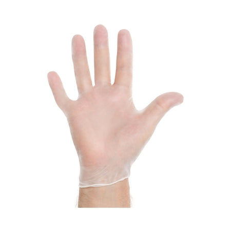O&M Halyard Inc Exam Glove Halyard™ Large NonSterile Vinyl Standard Cuff Length Smooth Clear Not Rated - Box of 100 - 55033-BX