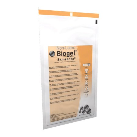 Molnlycke Surgical Glove Biogel® Skinsense™ Size 8.5 Sterile Polyisoprene Standard Cuff Length Micro-Textured Straw Not Chemo Approved - Case of 200 - 31485-CS