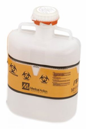 Medegen Medical Products LLC Sharps Container Sharps-Tainer® Translucent Base 9 H X 10 W X 6 D Inch Vertical Entry 1.2 Gallon - Case of 12 - 184S-CS