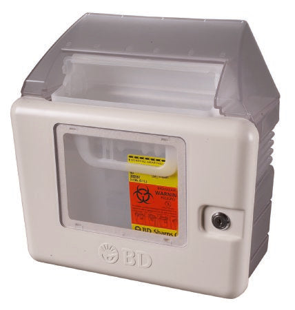 BD Sharps Container Cabinet / Wall Enclosure Wall Mount Locking - Case of 1 - 305017-CS