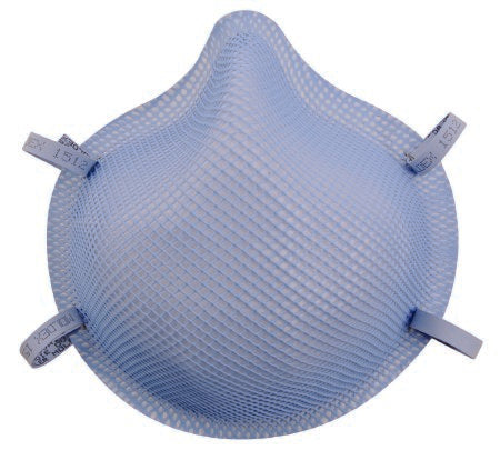 Moldex-Metric Particulate Respirator / Surgical Mask Moldex® Medical N95 Cup Elastic Strap Medium Blue NonSterile ASTM Level 3 Adult - Case of 160 - 1512-CS