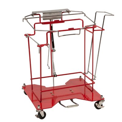 Cardinal Sharps Container Floor Cart / Trolley SharpsCart™ Metal Foot Operated Non-Locking - Case of 1 - 8980FP-CS