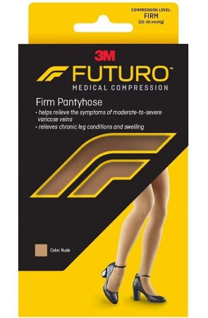 3M Compression Pantyhose 3M™ Futuro™ Waist High Medium Beige Closed Toe - Each - 71029EN-EA