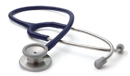 American Diagnostic Corp Classic Stethoscope Adscope® 603 Navy Blue 1-Tube 22 Inch Tube Double Sided Chestpiece - Each - 603N-EA