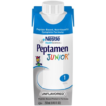 Nestle Healthcare Nutrition Pediatric Tube Feeding Formula Peptamen Junior® 250 mL Carton Liquid Whey Protein Impaired GI Function - Each - 9871616253-EA