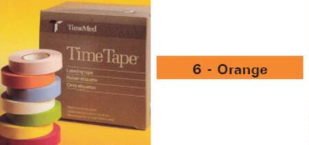 Precision Dynamics Blank Label Tape Time® Multipurpose Label Orange Vinyl 1/2 X 500 Inch - Roll of 1 - T-512-6-RL