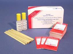 Helena Laboratories Cancer Screening Test Kit ColoScreen® Lab Pack Colorectal Cancer Screening Fecal Occult Blood Test (FOBT) Stool Sample 100 Tests CLIA Waived - Box of 100 - 5072-BX
