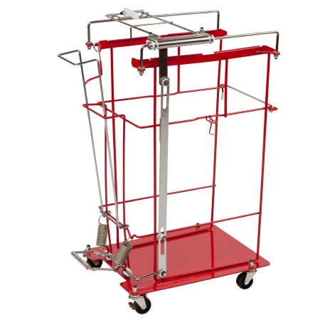 Cardinal Sharps Container Floor Cart / Trolley SharpsCart™ Metal Foot Operated Non-Locking - Case of 1 - 8938FP-CS