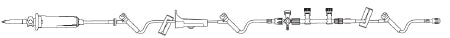 B. Braun Primary IV Administration Set BBraun™ Gravity 3 Ports 15 Drops / mL Drip Rate Without Filter 126 Inch Tubing - Case of 50 - NF1270A-CS