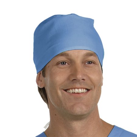 Fashion Seal Uniforms Surgeon Cap One Size Fits Most Blue Tie Closure - DZ/12 - 1027-NS-DZ