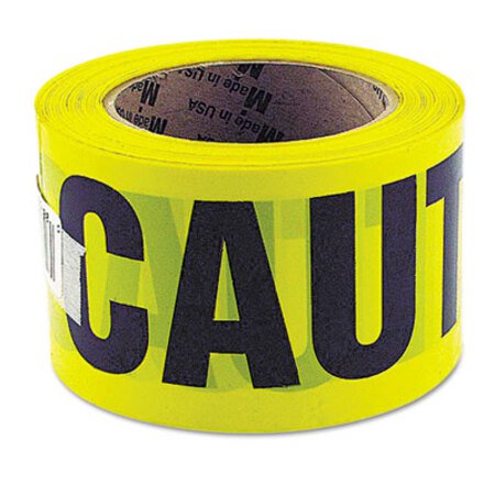 Great Neck® Caution Safety Tape, Non-Adhesive, 3" x 1,000 ft, Yellow - Each - GNS-10379-EA