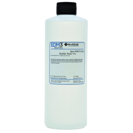 EDM 3 LLC Chemistry Reagent Acetic Acid ACS Grade 1% 16 oz. - Each - 400410-EA