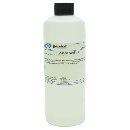 EDM 3 LLC Chemistry Reagent Acetic Acid ACS Grade 3% 16 oz. - Each - 400420-EA