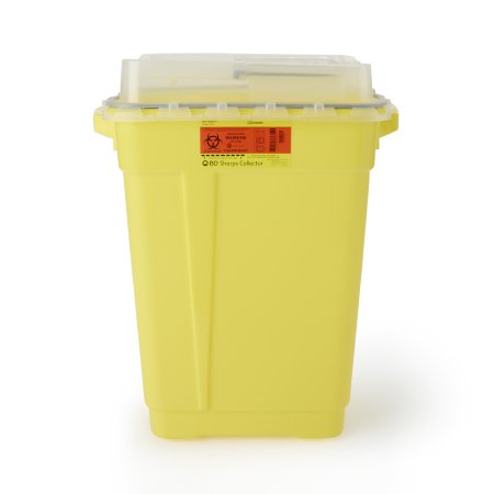 BD Chemotherapy Waste Container BD™ Yellow Base 26-1/4 H X 20 W X 14-3/4 D Inch Vertical Entry 19 Gallon - Each - 305613-EA