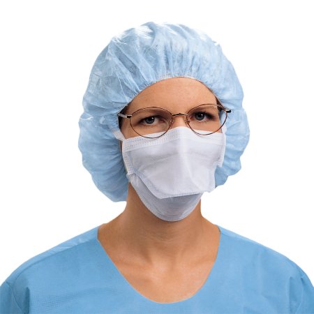 O&M Halyard Inc Surgical Mask Duckbill Tie Closure One Size Fits Most Blue NonSterile Not Rated Adult - Case of 300 - 48220-CS